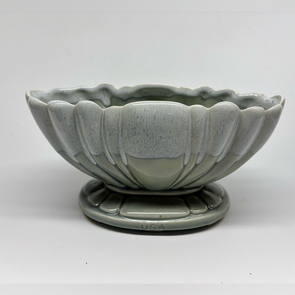 Seafoam MCM planter USA Pottery